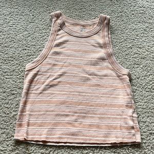6 Orange and white striped tank